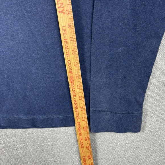 Banana Republic Long Sleeve 1/4 Zip Pullover Mens Medium Blue Striped - Picture 3 of 7